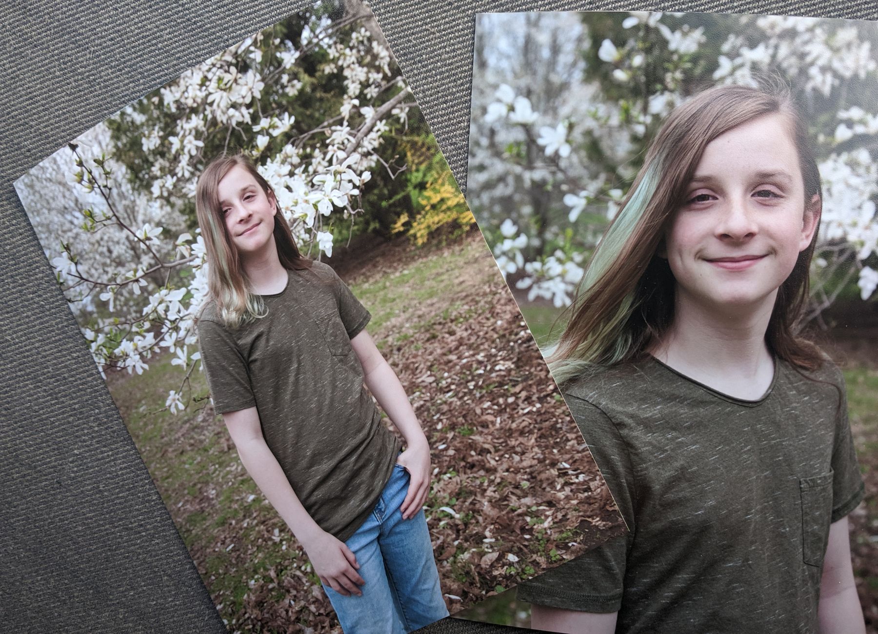 An example of photographic prints